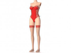 womans underwear Model 3D