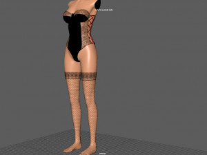 womans underwear Model 3D