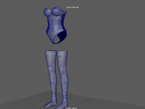 womans underwear Model 3D