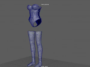 womans underwear 3D Model