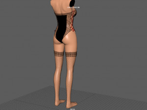 womans underwear Model 3D