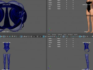womans underwear 3D Model