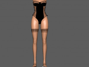 womans underwear Model 3D