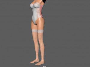 womans underwear Model 3D