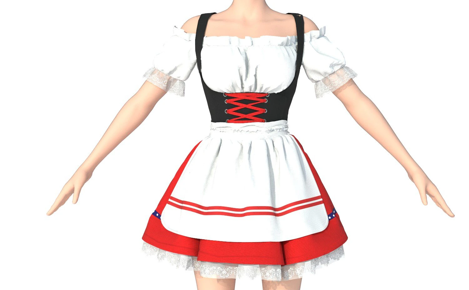 octoberfest suit 3D Model .c4d .max .obj .3ds .fbx .stl .blend 