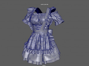 servant woman suit Model 3D