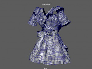 servant woman suit Model 3D