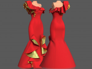night dress Model 3D