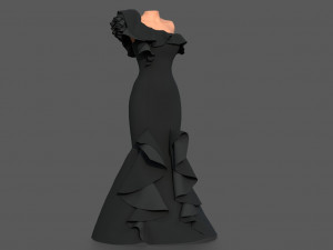 night dress Model 3D