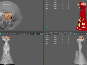 night dress Model 3D
