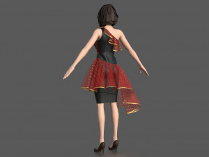formal dress 2 3D Модель