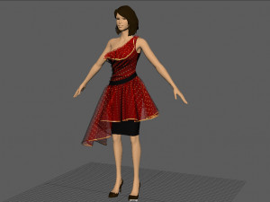 formal dress 2 3D Модель
