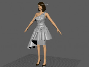 formal dress 2 3D Модель