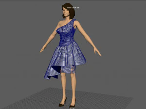 formal dress 2 3D Model