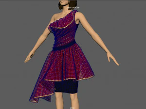 formal dress 2 3D Model