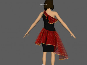 formal dress 2 3D Модель