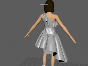 formal dress 2 3D Model