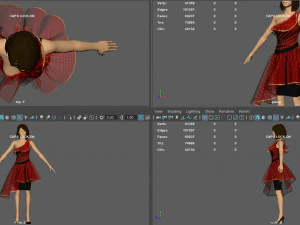 formal dress 2 3D Model