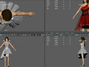 formal dress 2 3D Model