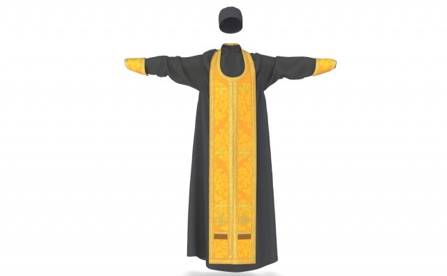ortodox vestment 3D Model .c4d .max .obj .3ds .fbx .stl .blend 