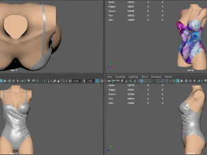 Badeanzug 3 3D Modell