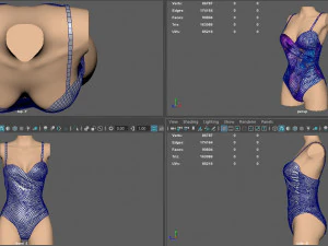 Badeanzug 3 3D Modell