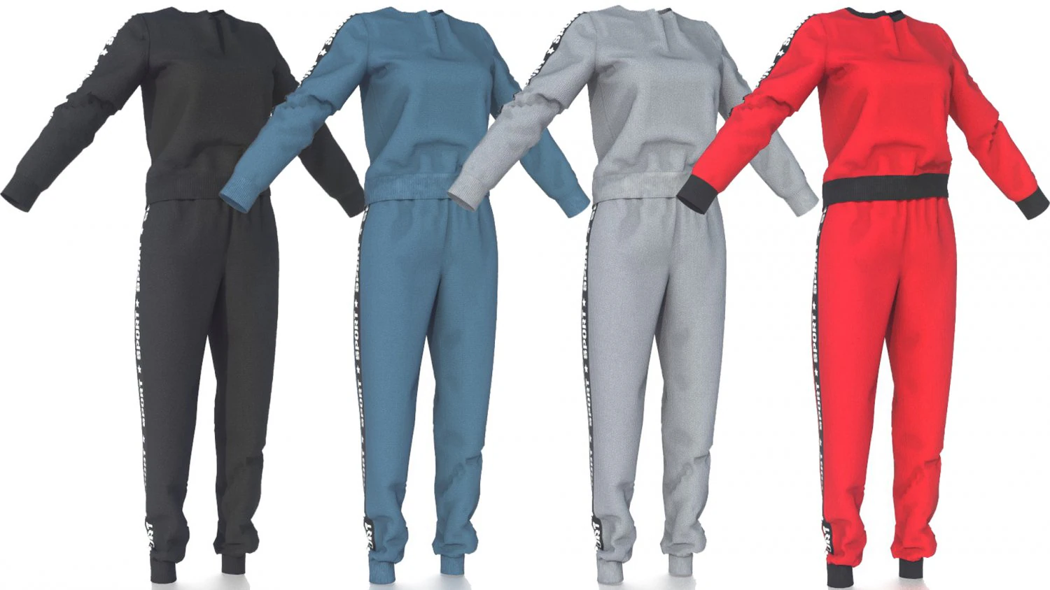 sport suit 2 3D Model .c4d .max .obj .3ds .fbx .stl .blend