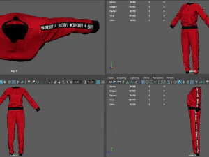 sport suit 2 3D Model