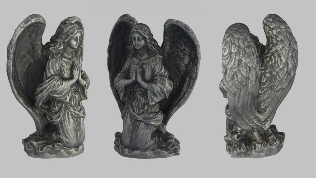 praying angel 3D Model .c4d .max .obj .3ds .fbx .stl .blend 