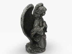 modlący się anioł Model 3D