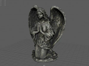 modlący się anioł Model 3D