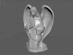 modlący się anioł Model 3D