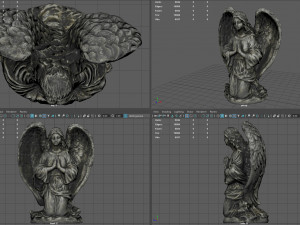 praying angel 3D Model