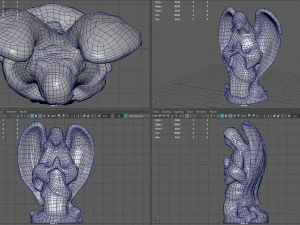 modlący się anioł Model 3D