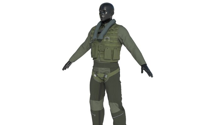 PILOT SUIT 3Dモデル .c4d .max .obj .3ds .fbx .stl .blend 