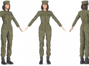 PILOT WOMAN Model 3D