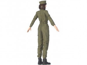 PILOT WOMAN Model 3D