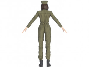 PILOT WOMAN Model 3D