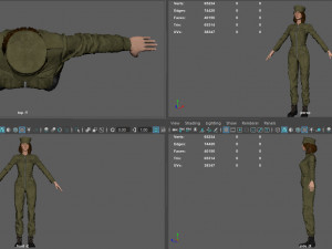 PILOT WOMAN Model 3D