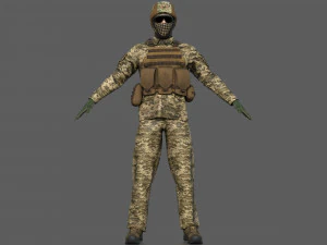 UCRANIAN SOLDIER 3D Model