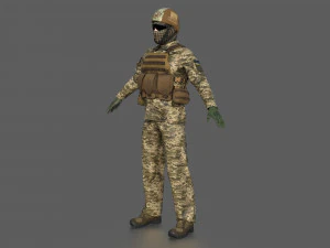UCRANIAN SOLDIER 3D Model