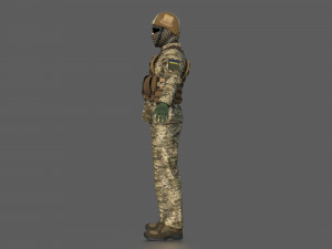 UCRANIAN SOLDIER 3D Model