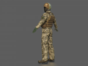 UCRANIAN SOLDIER 3D Model