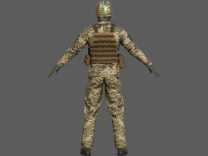 UCRANIAN SOLDIER 3D Model
