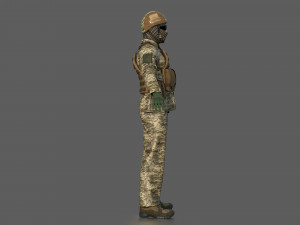 UCRANIAN SOLDIER 3D Model