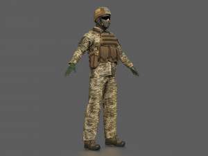 UCRANIAN SOLDIER 3D Model