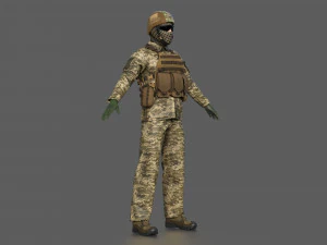 UCRANIAN SOLDIER 3D Model