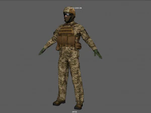 UCRANIAN SOLDIER 3D Model