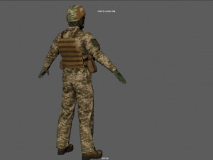 UCRANIAN SOLDIER 3D Model