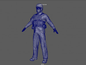 UCRANIAN SOLDIER 3D Model